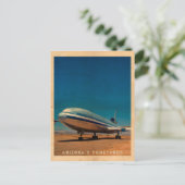 Retro DC10 Reisepostkarte Postkarte (Stehend Vorderseite)