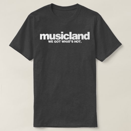 Retro Dedicated Musicland Record Store T-Shirt (Design vorne)