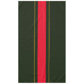 Retro Deep Forest Green Red Brown Racing Streifen Tischdecke (Vorderseite)