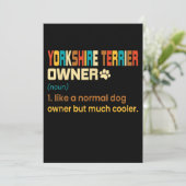 Retro Definition Yorkshire Terrier Eigentümer (Stehend Vorderseite)