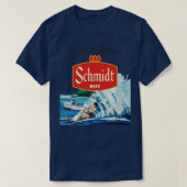 Retro Defunkt Schmidt Beer Waterskiing T-Shirt (Design vorne)