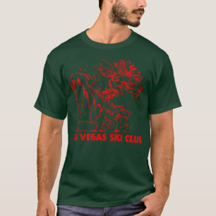 Retro Defunktionaler 80er Las Vegas Ski Club T-Shirt