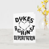 Retro-Deiche gegen Deportationslustigkeit Karte (Gelbe Blume)