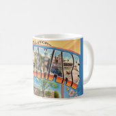 Retro Delaware Greeting Mug Kaffeetasse (VorderseiteRechts)