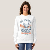Retro Delaware State Pride Graphic Sweatshirt (Vorne ganz)