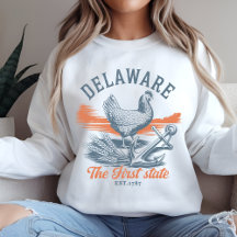 Retro Delaware State Pride Graphic