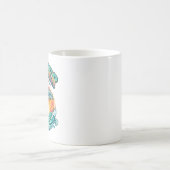 Retro-Delfin tropisch / Strand-Sommerferien Kaffeetasse (Mittel)