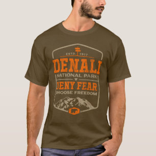 Retro Denali Nationalpark Deny Fee Wandern T-Shirt