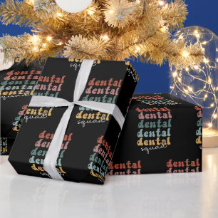 Retro Dental Squad Dental Team Zahnärzte Geschenkpapier