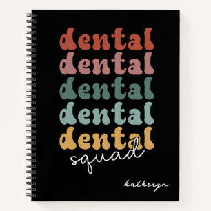 Retro Dental Squad   Dental Team   Zahnärzte Notizblock