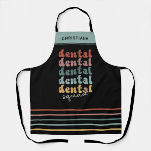 Retro Dental Squad Dental Team Zahnärzte Schürze