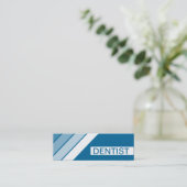 Retro DENTIST Mini Visitenkarte (Stehend Vorderseite)