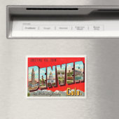 Retro Denver Colorado Postcard Magnet (In Situ (Geschirrspüler))
