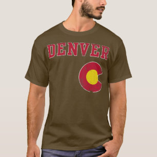 Retro Denver Colorado Zuhause Liebe T-Shirt