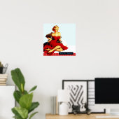 Retro der 1950er poster (Heimbüro)