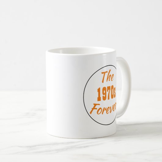 Retro der 1970er Jahre Kaffeetasse (VorderseiteRechts)