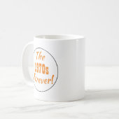 Retro der 1970er Jahre Kaffeetasse (Vorderseite Links)