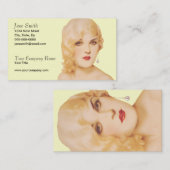 Retro der 30er visitenkarte (Vorne/Hinten)