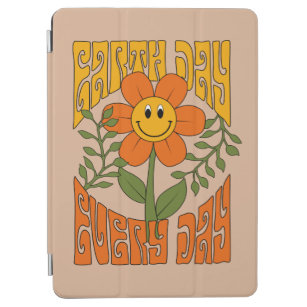 Retro der 70er Jahre Lächelnde Daisy-Blume iPad Air Hülle