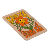 Retro der 70er Jahre Lächelnde Daisy-Blume Magnet (Rechte Seite)