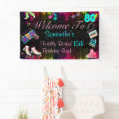 Retro der 80er Jahre, zurück zu den 80er Jahren Banner (Insitu)