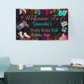 Retro der 80er Jahre, zurück zu den 80er Jahren Banner (Messeveranstaltung)