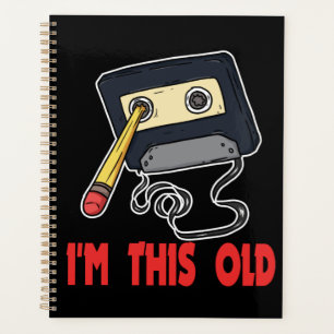 Retro der 80er Vintag bin ich so alt Planer