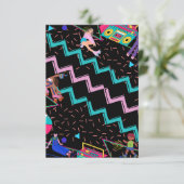 Retro der 90er dankeskarte (Stehend Vorderseite)