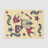 Retro der alten Schule Seidenpapier (Vorderseite)