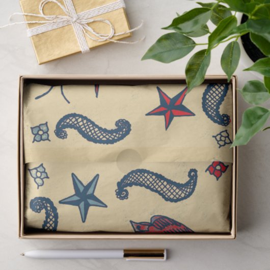 Retro der alten Schule Seidenpapier (Geschenk)