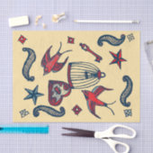 Retro der alten Schule Seidenpapier (Handwerk)