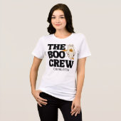 Retro der Boo-Crew verwirrt Halloween Tri-Blend Shirt (Vorderseite voll)