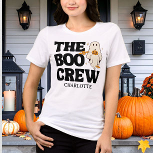 Retro der Boo-Crew verwirrt Halloween Tri-Blend Shirt