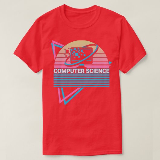 Retro der Computerwissenschaften T-Shirt (Design vorne)