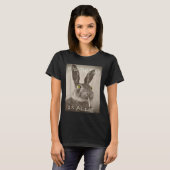 Retro, der F_ck ist Alice Funny Rabbit T-Shirt (Vorne ganz)