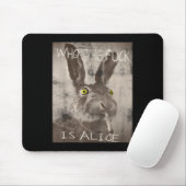 Retro, der Fick ist Alice Funny Rabbit Mousepad (Mit Mouse)