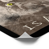 Retro, der Fick ist Alice Funny Rabbit Poster (Ecke)