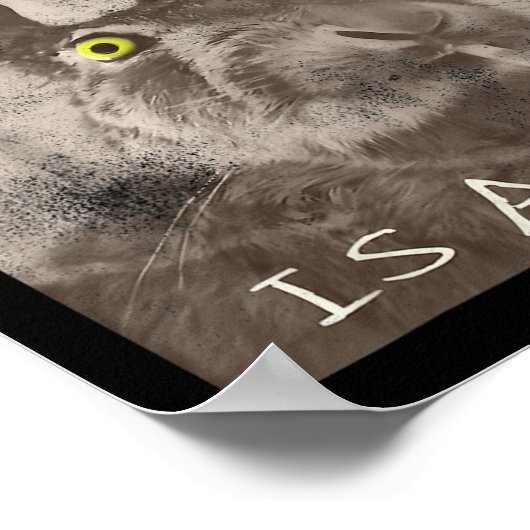 Retro, der Fick ist Alice Funny Rabbit Poster (Ecke)