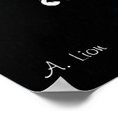 Retro der Grammophon-Anzeige seines Meisters Poster (Ecke)