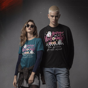 Retro der Groovy Ghouls Squad Halloween T-Shirt