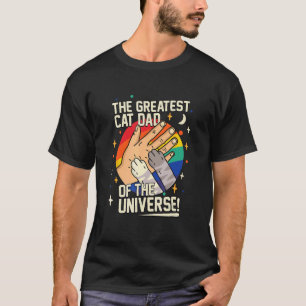 Retro Der größte Katzenvater des Universums Väter T-Shirt