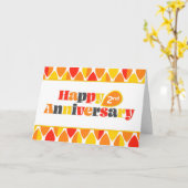 Retro der hellen Farben für Mitarbeiter zum zweite Karte (Gelbe Blume)