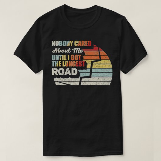 Retro der längsten Roadcard Board-Spielvergleiche T-Shirt (Design vorne)