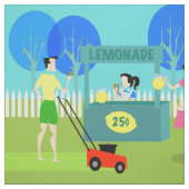 Retro der Limonadestand-Gewebe der Kinder Stoff (Muster)