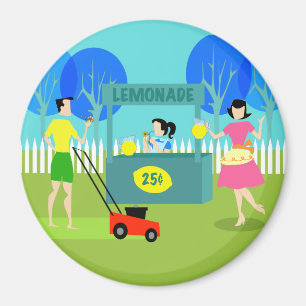 Retro der Limonadestand-Magnet der Kinder Magnet