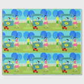 Retro der Limonadestand-Packpapier der Kinder Geschenkpapier (Flach)