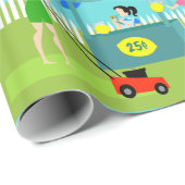 Retro der Limonadestand-Packpapier der Kinder Geschenkpapier (Rolleneckpunkt)