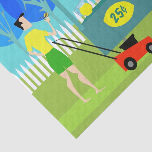 Retro der Limonadestand-Seidenpapier der Kinder Seidenpapier (Ausschnitt)