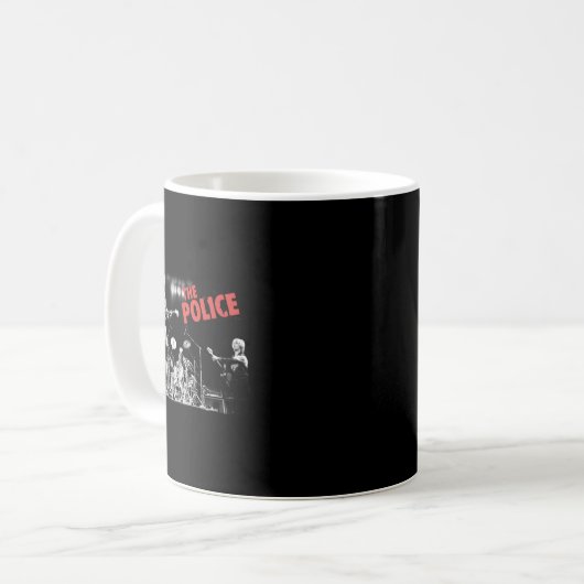Retro der Polizei perfekte Band Geschenk für Fans Kaffeetasse (Vorderseite Links)
