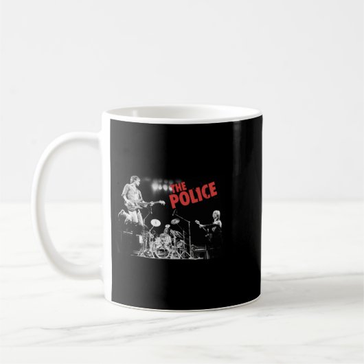 Retro der Polizei perfekte Band Geschenk für Fans Kaffeetasse (Links)